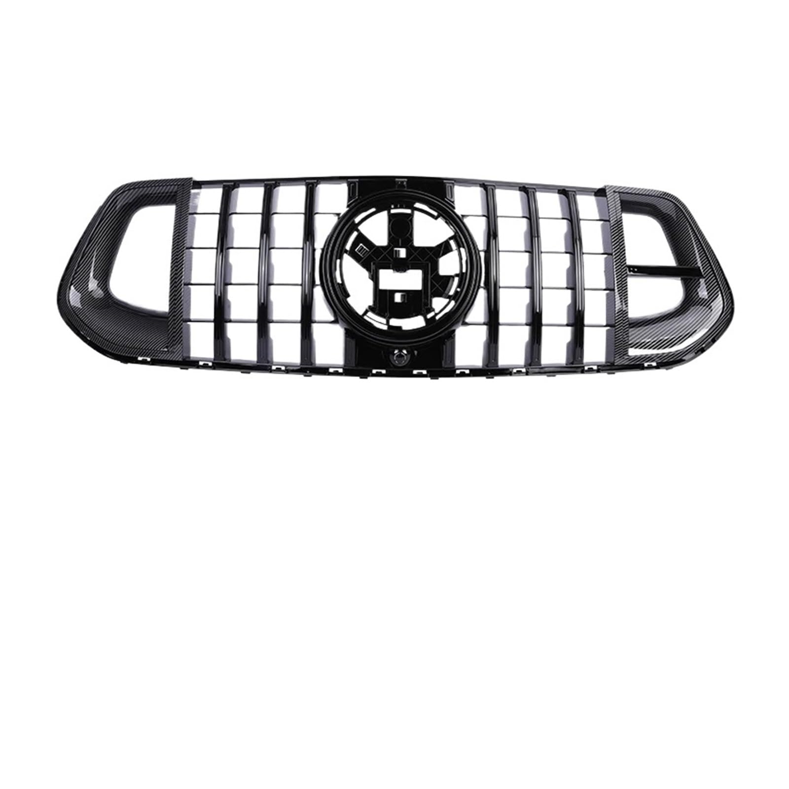 CBXPXVXP Obere Abdeckung des vorderen Rennstoßstangengrills GLE350 GLE450 2020-2024 GT Diamond Sports AMG Style Grill Kompatibel for Mercedes Benz W167 GLE-Klasse(BRS Black Carbon) von CBXPXVXP