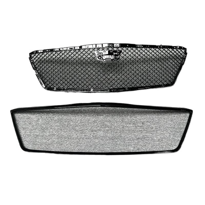 CBXPXVXP Schwarzer Knight Honeycomb-Kühlergrill, kompatibel mit Cadillac CT6 2019–2022, Umbau, glänzend schwarzer Zellengrill und Außenrahmen aus ABS(Grille n Frame) von CBXPXVXP