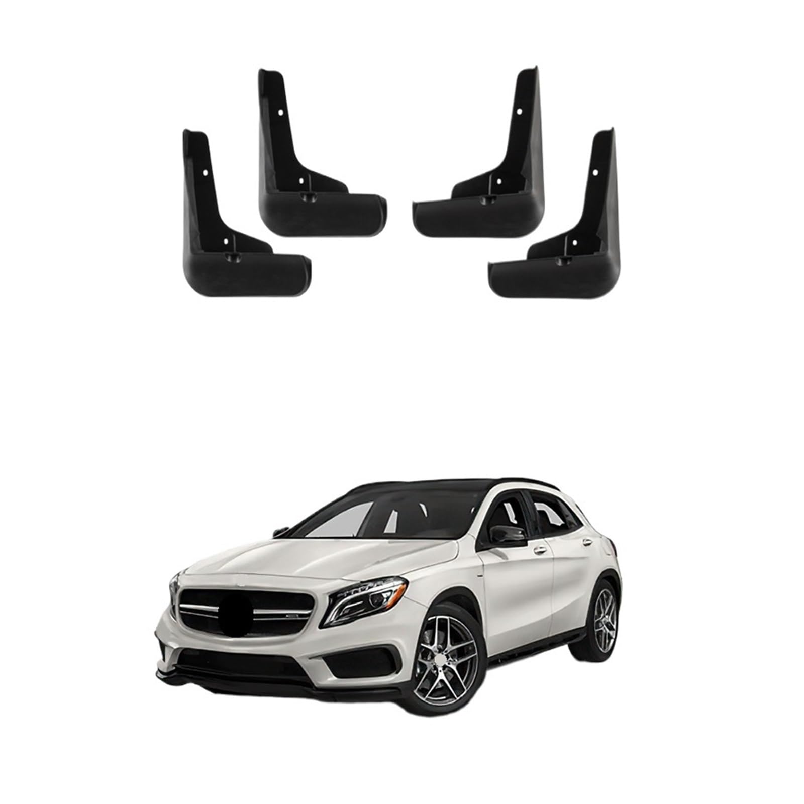 Schmutzfänger, Schmutzfänger, Spritzschutz, Kotflügel vorn und hinten, Schutz for den Kotflügel, kompatibel mit Mercedes Benz GLA Benz GLK 2008–2023(14-19 GlA220 200) von CBXPXVXP