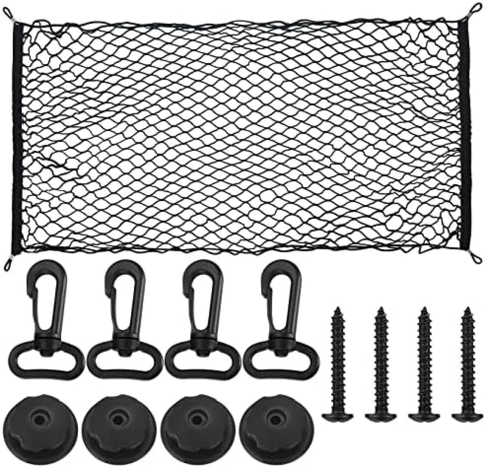 90x40cm Nylon Mesh 4 Haken Auto Kofferraum Cargo Net Mesh Storage Organizer, Für Polaris Ranger 570 2014-2017 von CCACHE