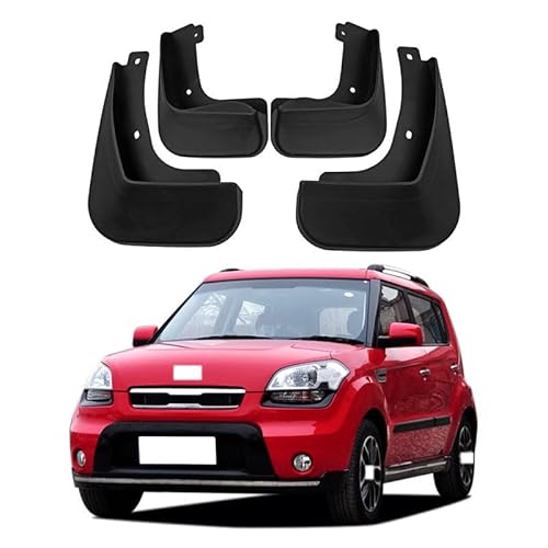 Auto Schmutzfänger Ersatz für Kia Soul Sport 2010-2013 Vorne Hinten Schmutzfänger/4 Stück Auto Schmutzfänger/Kotflügel Vollschutz Set Spritzschutz von CCLXWY