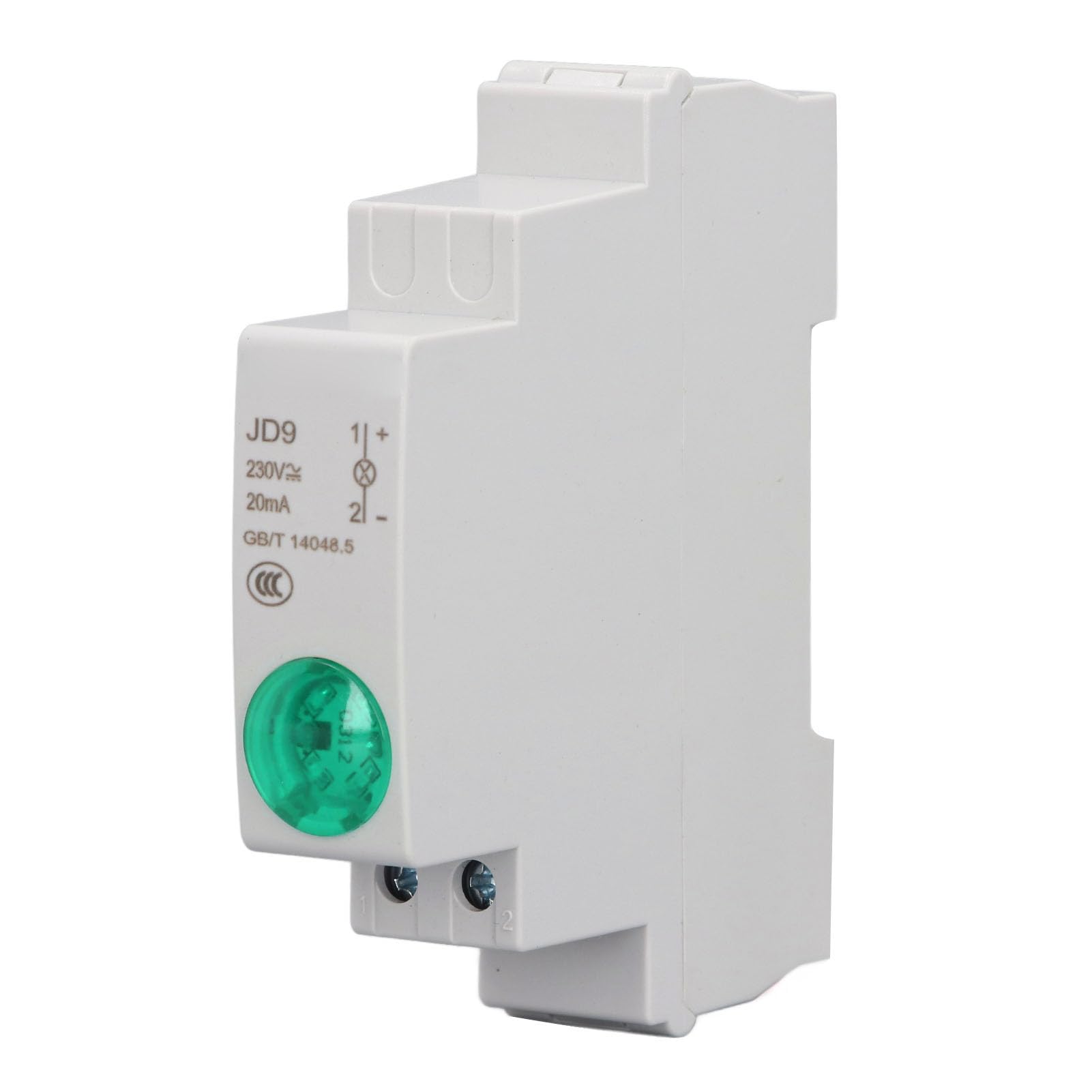 DIN-Schienen-LED-Anzeigeleuchte, DIN-Schienenleuchte, AC DC 230 V, 20 MA, PC-Gehäuse für Produktionswerkstatt (GREEN) von CCYLEZ