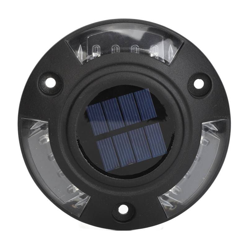 Solar-Einfahrt-Dock-Lampe, IP68 Wasserdicht, Wiederaufladbar, Einfache Installation, Automatische Solar-Einfahrt-Deckleuchte, Hohe Helligkeit für den Außenbereich (Rotlicht) von CCYLEZ