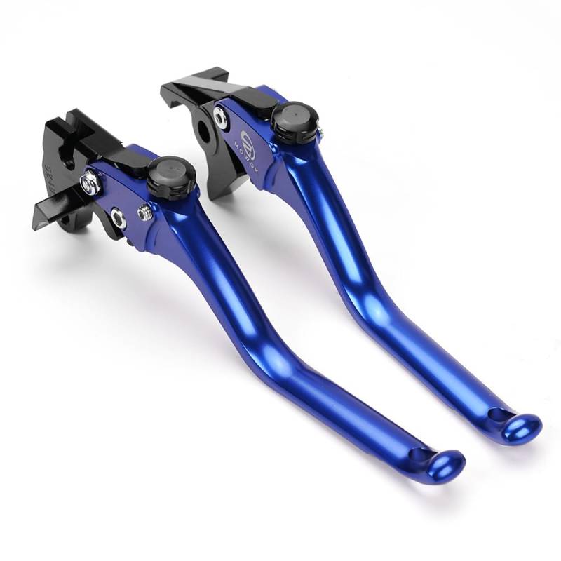 MOWOK Brems- und Kupplungshebel Motorrad Zubehör für Loncin Voge Valico 525 DSX DSX525 525DSX ds525x 2023 2024 Einstellbare Aluminium Bremshebel Abgerundetes Design (Blau) von CCYYMOWOK