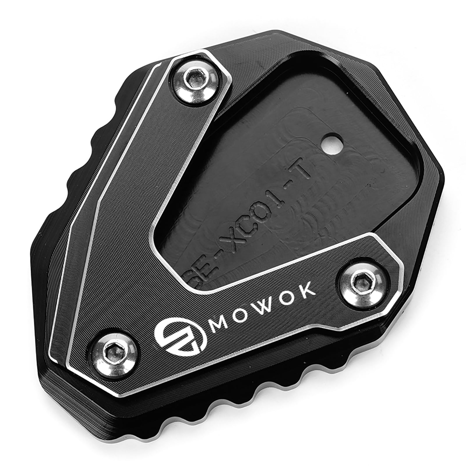 Motorrad Kickstand Seitenständer Verlängerung Stützpolster für Moto Morini XCape X Cape X-Cape 650 650X 2022 2023 Zubehör (Schwarz) von CCYYMOWOK