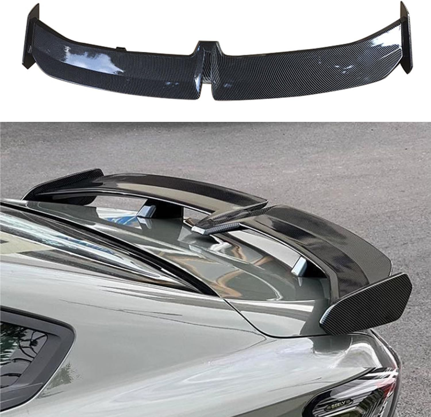 ABS Auto Heckspoiler für Mercedes Benz/AMG SLK SLC R170 R171 R172 SLK 55 32, Dach Kofferraum Spoiler Kofferraum Flügel Lippe Platte Tuning Zubehör,Carbon Pattern von CDDHQFD