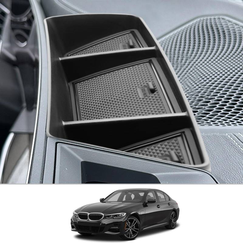 CDEFG Kompatibel mit BMW 3er G20 G21 2019-2023 2024 / 4er G22 / i3 G28 i4 G26 2023 Facelift Mittelkonsole Organizer Aufbewahrungsbox Instrumententafel Aufbewahrung Auto Center Console 3er 4er Zubehör von CDEFG