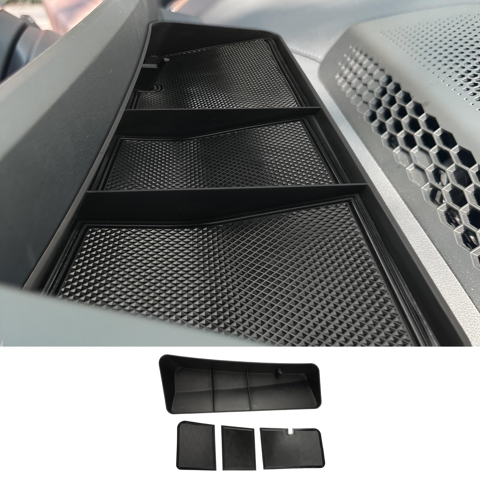 CDEFG Kompatibel mit BMW IX I20 EV 2022-2024 2025 Mittelkonsole Organizer Aufbewahrungsbox Handschuhfach Aufbewahrung Auto Center Console Tray iX 2023 xDrive40 xDrive50 Zubehör (Instrumententafel) von CDEFG