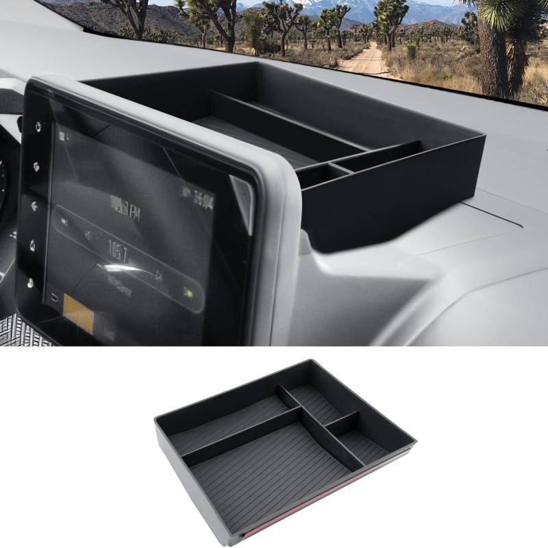 CDEFG Kompatibel mit Dacia Sandero 3/ Stepway 3 / Jogger 2021-2024 2025 Mittelkonsole Organizer Aufbewahrungsbox Aufbewahrung 8 Zoll Auto Center Console Tray Zubehör (Instrumententafel) von CDEFG