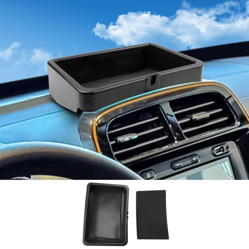 CDEFG Kompatibel mit Dacia Spring 2021-2023 2024 Electric EV Mittelkonsole Organizer Aufbewahrungsbox Instrumententafel Aufbewahrung Auto Center Console Tray Spring EV Zubehör von CDEFG