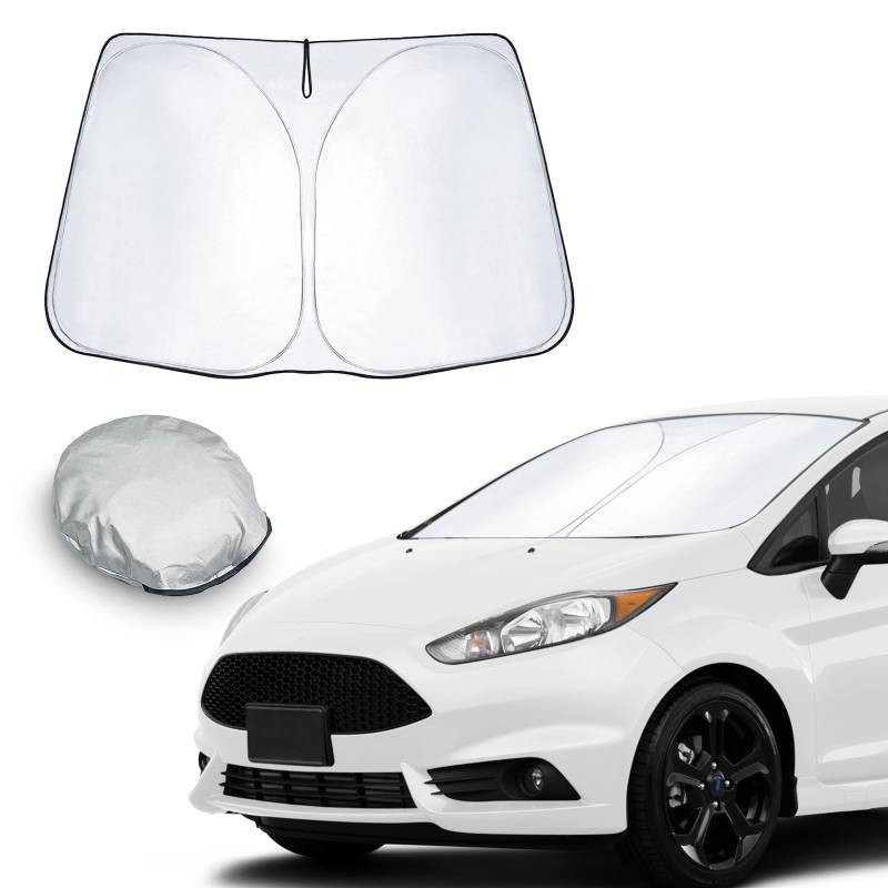 CDEFG Kompatibel mit Ford Fiesta MK7 ST 2008-2016 Sonnenschutz Abdeckungen Frontscheibe Sonnenschirm Die Vordere Schallwand Windschutzscheibe Auto Sonnenblende Fiesta MK7 Zubehör von CDEFG