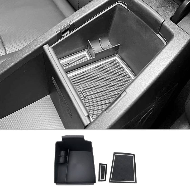 CDEFG Kompatibel mit Kia Niro SG2 2022 2023 2024 2025 Mittelkonsole Armlehne Organizer Armlehnen Aufbewahrungsbox Handschuhfach Aufbewahrung Auto Center Console Tray EV PHEV e-Niro Hybrid Zubehör von CDEFG