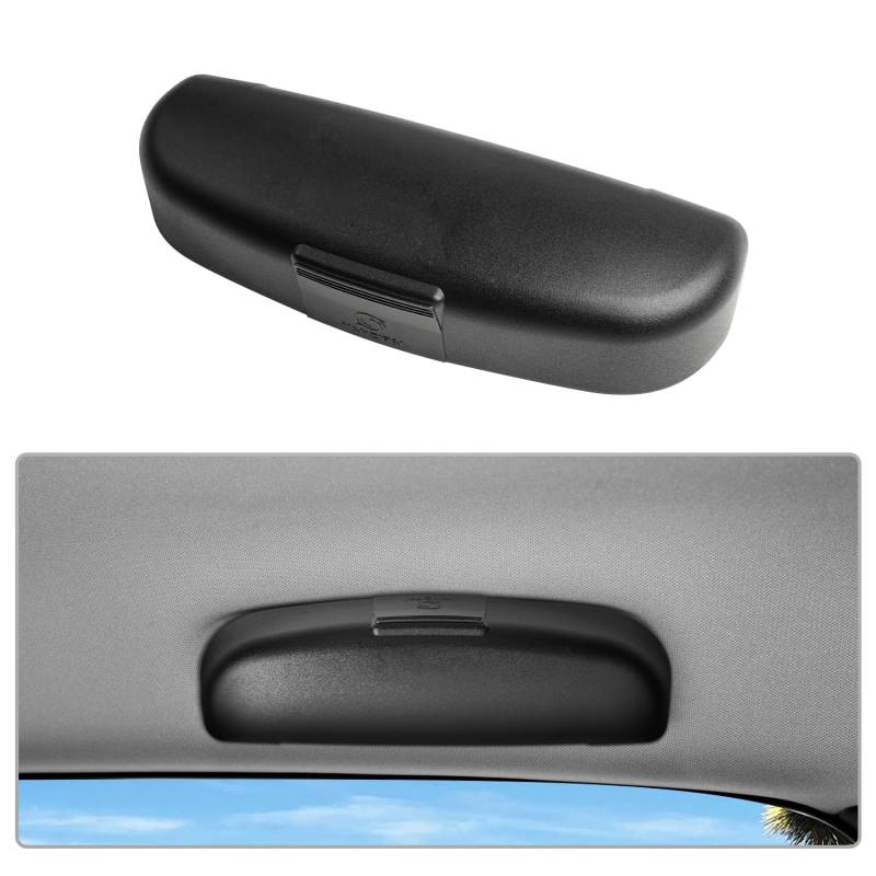 CDEFG Kompatibel mit Nissan Qashqai j12 X-Trail T33 e-Power 2022 2023 2024 Sonnenbrillenhalter Brillenetui Auto Brillenhalter Glasses Case Holder Brillenetui Käfig Qashqai j12 Zubehör (Schwarz) von CDEFG