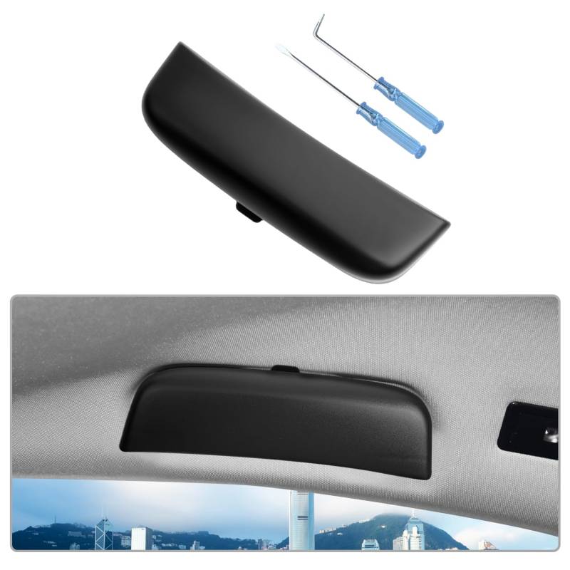 CDEFG Kompatibel mit Opel Corsa F/Astra L/Grandland X 2020-2023 2024 Sonnenbrillenhalter Brillenetui Auto Brillenhalter Glasses Case Holder Brillenetui Käfig Innenraum Astra L 2024 Zubehör (Schwarz) von CDEFG