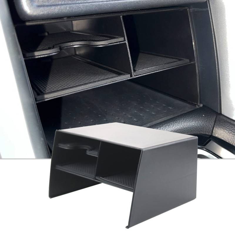 CDEFG Kompatibel mit Toyota Corolla Cross Hybrid XG10 2021 2022 2023 2024 Mittelkonsole Organizer Aufbewahrungsbox Zentrale Steuerung Auto Center Console Tray Corolla Cross Hybrid Zubehör (Schwarz) von CDEFG