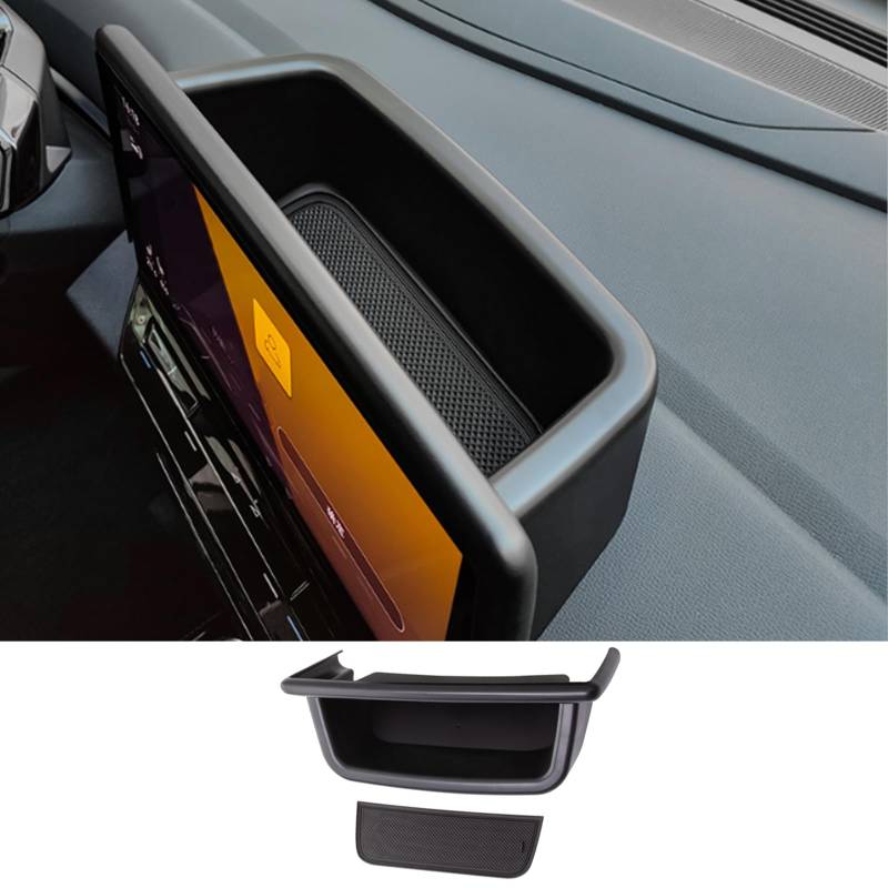 CDEFG Kompatibel mit VW ID.4 ID4 2020-2022 2023 12 Zoll Mittelkonsole Organizer Aufbewahrungsbox Instrumententafel Aufbewahrung Auto Center Console Tray ID.4 ID4 Zubehör von CDEFG