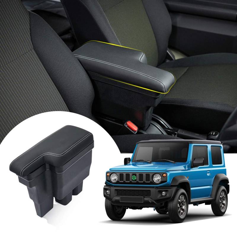 CDEFG für Jimny 2018-2022 2023 2024 2025 JB64 JB74 Mittelarmlehne Armlehnenbox Innenmodifikation Aufbewahrungsbox Armrest Box Auto Center Console Organizer Jimny Pro Zubehör von CDEFG