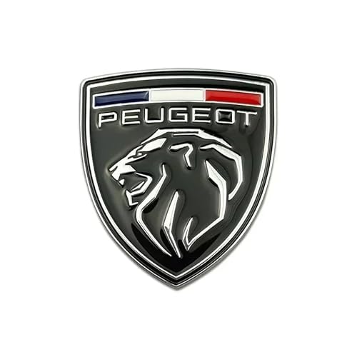 Auto Emblem Aufkleber, für Peugeot 208 2008 207 301 308 408 4008 508 5008 Rifter Kühlergrill Abdeckung Abzeichen Auto Frontstoßstange Heckkoffer Emblem Aufkleber,F von CDETKGER