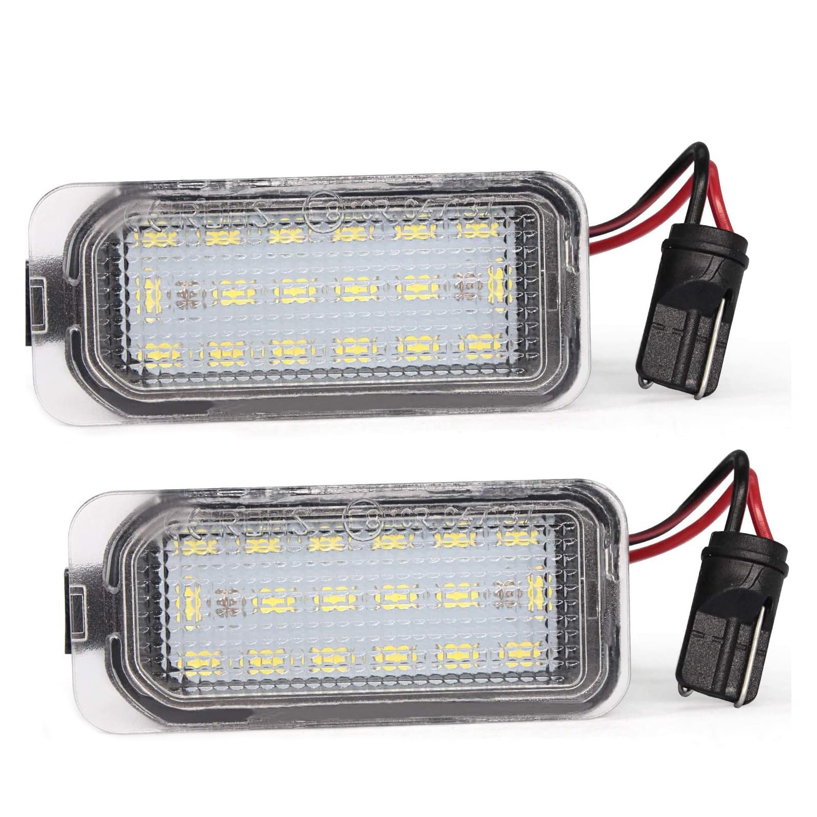 CDIYTOOL 2 Stück SMD 18 LED Kennzeichenbeleuchtung Kennzeichenbeleuchtung für F-ord Fiesta Focus C-Max Mondeo Galaxy S-Max Kuga J-Aguar XJ XF 542119 von CDIYTOOL