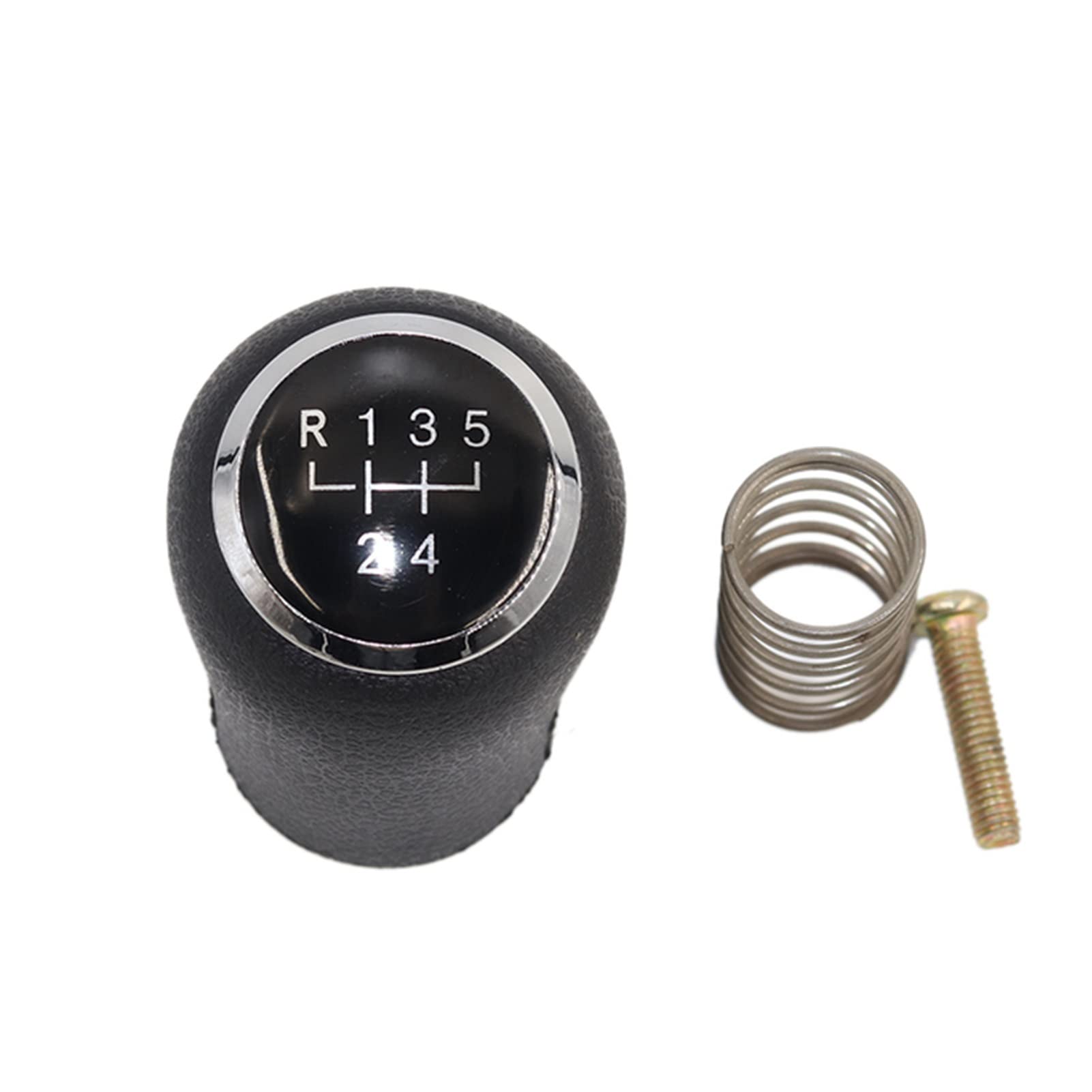 CDNPQNRR Auto-Schaltknauf Auto Schaltknauf 5/6 Gang Schalthebelmanschette Kofferraumabdeckung Für Transportr T5 T5.1 T6 2003 2005-2015 Fürs Auto(5 Speed Black knob) von CDNPQNRR