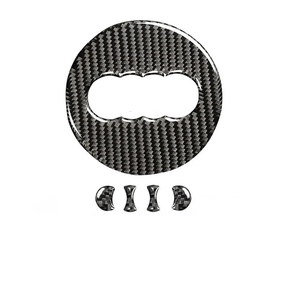 Für A4 B8 8K A6 C6 4F Q5 8R Q7 4L A3 8V Auto Lenkrad Ring Trim Carbon Faser Aufkleber Abdeckung Kfz-Innenteile(4) von CDNPQNRR