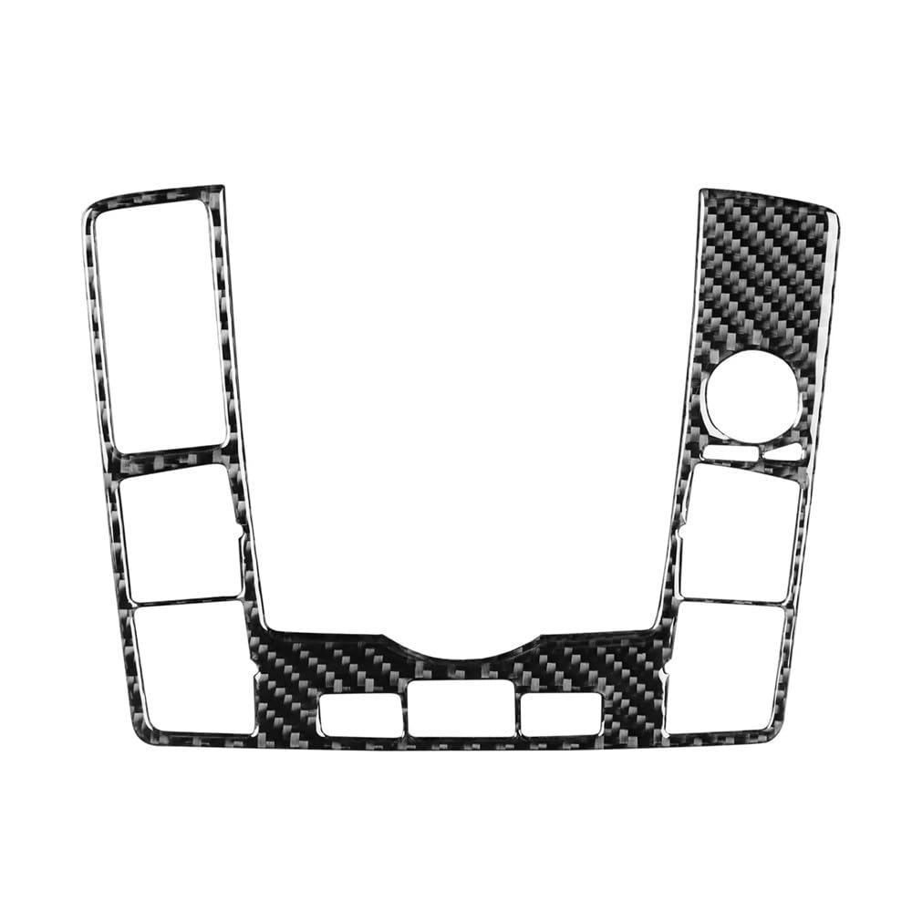 Für A6 S6 C6 2005-2011 Carbon Fiber Getriebe Shift Multimedia Control Panel Abdeckung Dekorative Aufkleber Kfz-Innenteile(2) von CDNPQNRR