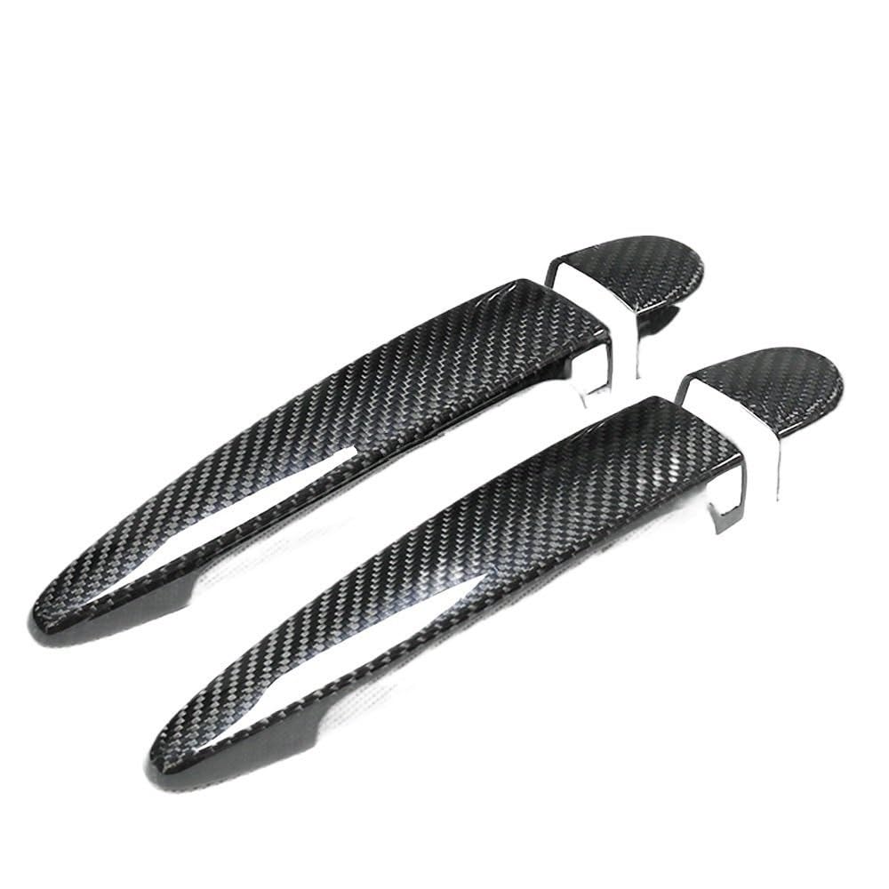 Für BMW X1 E84 2012-2015 Auto Real Carbon Fiber Türgriff Abdeckung Rahmen Aufkleber Kfz-Innenteile(2) von CDNPQNRR