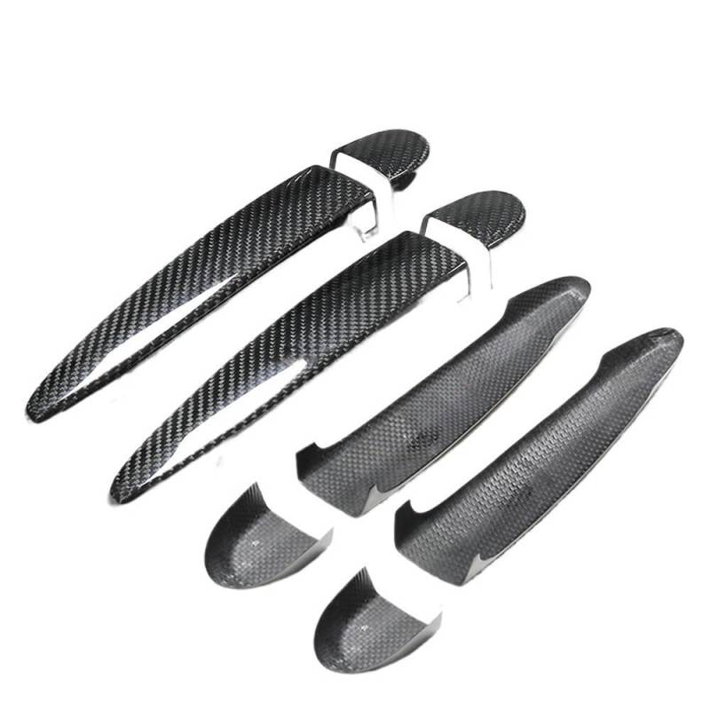 Für BMW X1 E84 2012-2015 Auto Real Carbon Fiber Türgriff Abdeckung Rahmen Aufkleber Kfz-Innenteile(4) von CDNPQNRR