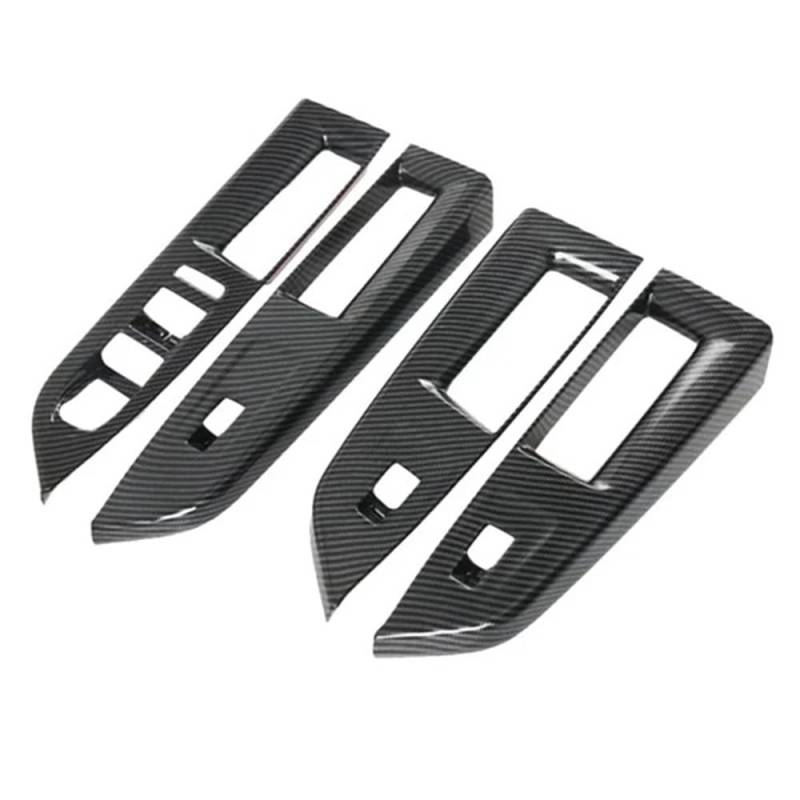 Für Golf 8 MK8 2020 2021 Auto Carbon Fiber Fenster Glas Lift-Taste Trim Schalter Abdeckung Kfz-Innenteile von CDNPQNRR