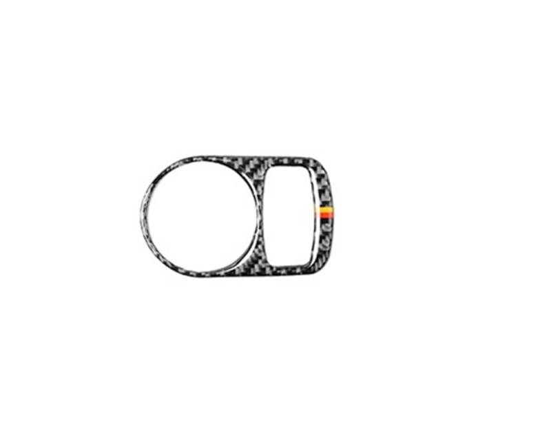 Für Q3 8U 2013-2018 Carbon Fiber Scheinwerfer Schalter Knopf Panel Trim Rahmen Aufkleber Kfz-Innenteile(6) von CDNPQNRR