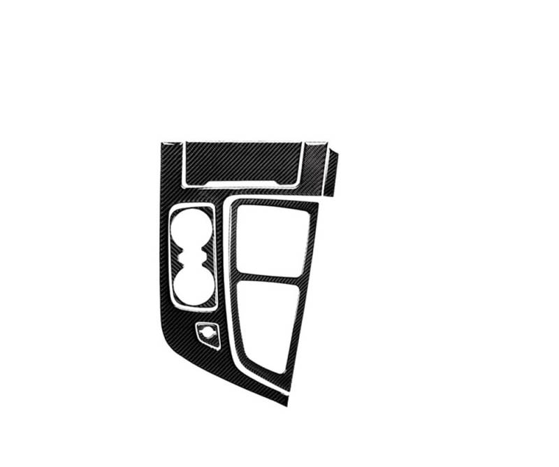 Für Q7 2016-2019 Carbon Fiber Car Interior Gear Cup Holder Panel Trim Aufkleber Kfz-Innenteile(11) von CDNPQNRR