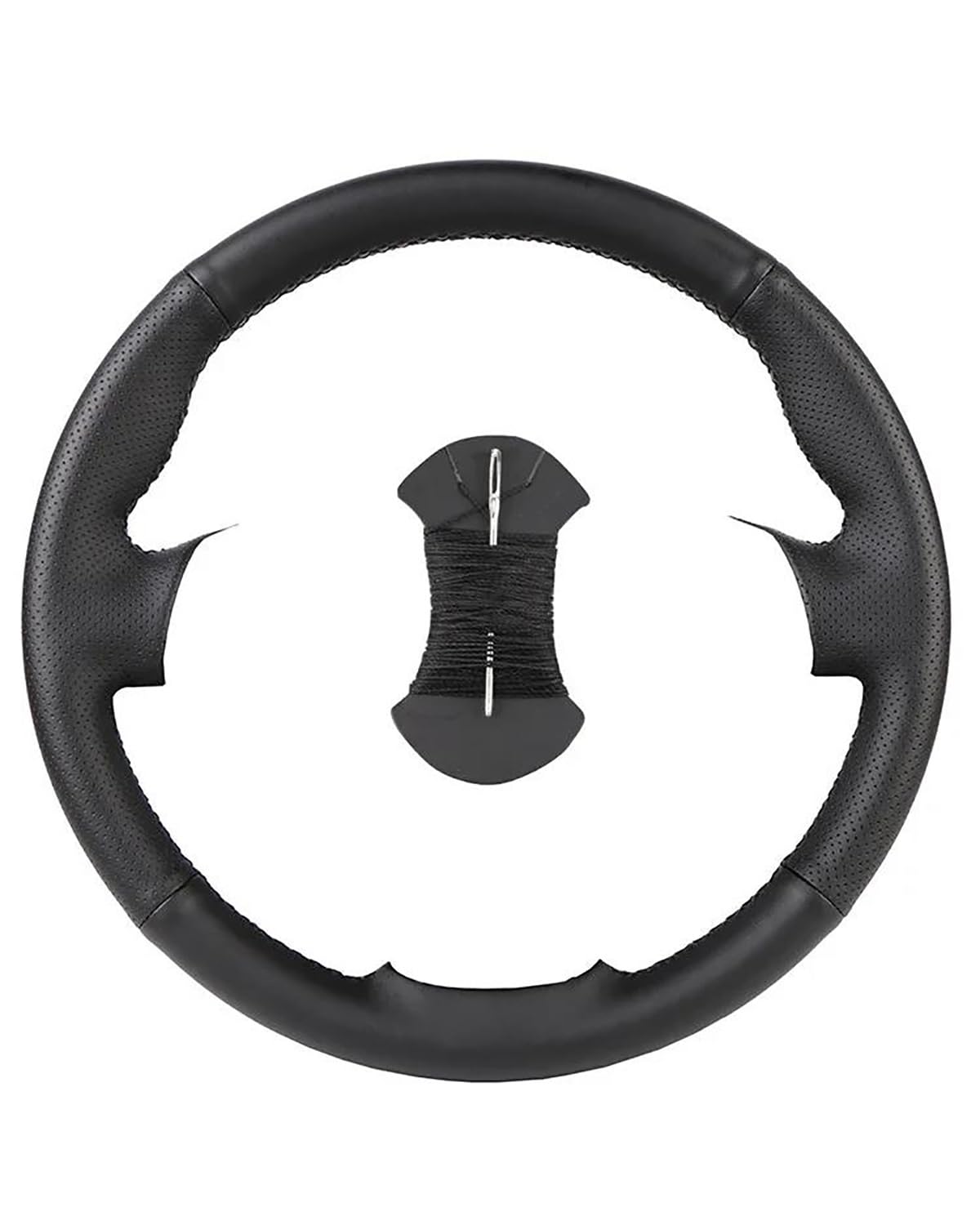 Auto Lenkradhülle Für Golf 6 Für Mk6 Für Polo Für Sagitar Für Bora Für Santana Für Jetta Mk6 Faserleder Auto Lenkrad Geflecht Abdeckung Lenkradabdeckung(Black) von CDPQFER