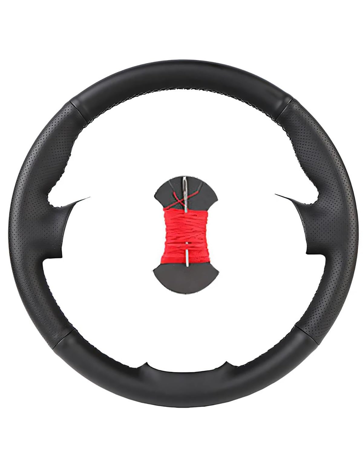 Auto Lenkradhülle Für Golf 6 Für Mk6 Für Polo Für Sagitar Für Bora Für Santana Für Jetta Mk6 Faserleder Auto Lenkrad Geflecht Abdeckung Lenkradabdeckung(Red) von CDPQFER