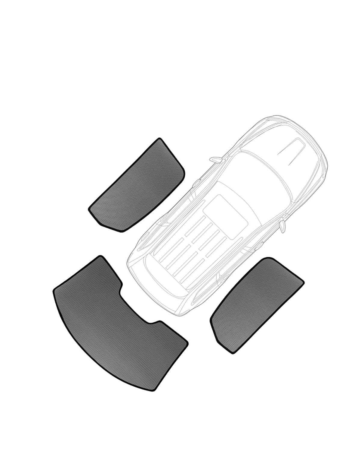 Autofenster Sonnenschutzrollos Für Accord Für 9. 2013–2017 Sonnenschutzvisier Für Die Hintere Seitenscheibe, Auto-Sonnenschutz, Netzvorhang Für Die Frontscheibe, Zubehör Car Shades(3Pcs Rear Windshiel von CDPQFER