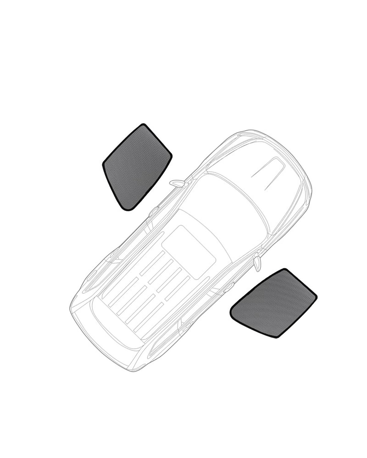 Autofenster Sonnenschutzrollos Für Civic Für XI Für 11. 2022-2024 Auto-Sonnenschutzvisier Vorne Hinten Windschutzscheibe Vorhang Seitenfenster Sonnenschutz Car Shades(2PCS Front Windows) von CDPQFER