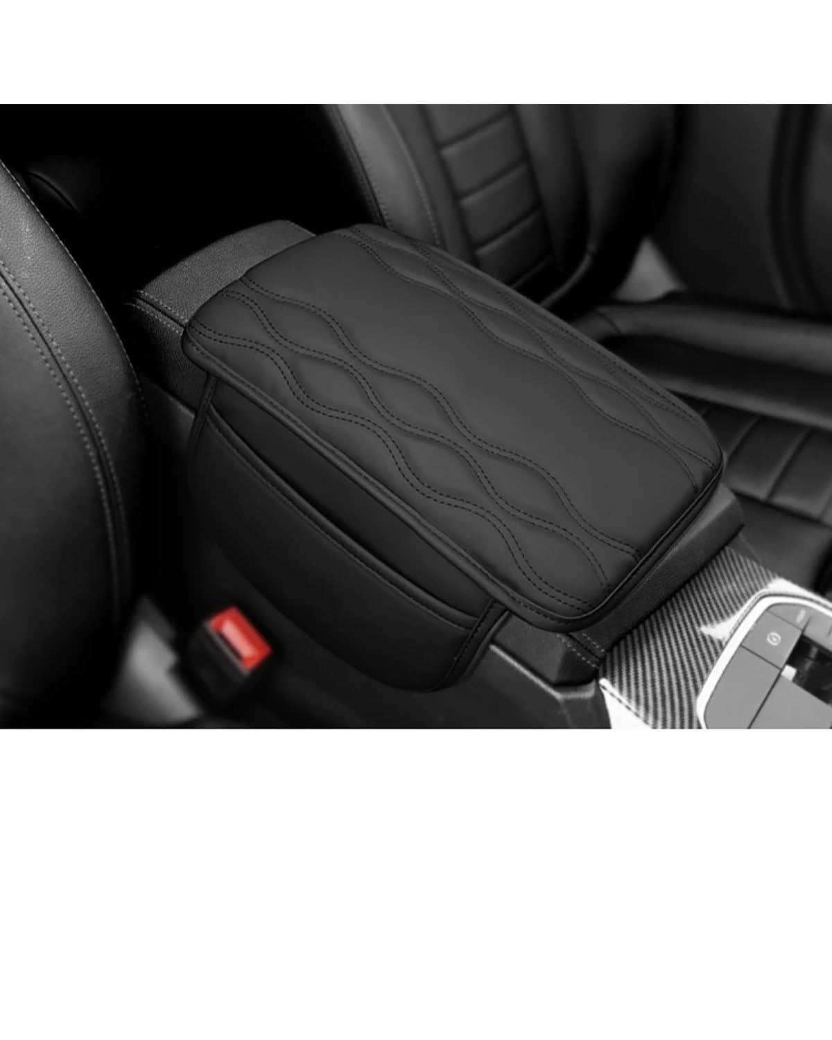 Voiture Accoudoirs Boîte Auto Center Armlehne Box Pad Lagerung Tasche Armlehne Fall Kissen Für Toyotaes Alphard Vellfire 20 AH20 2010 2011 2012 2013 2014 2015 Voiture Console Centrale Boîte(Black-1PCS von CDPQFER