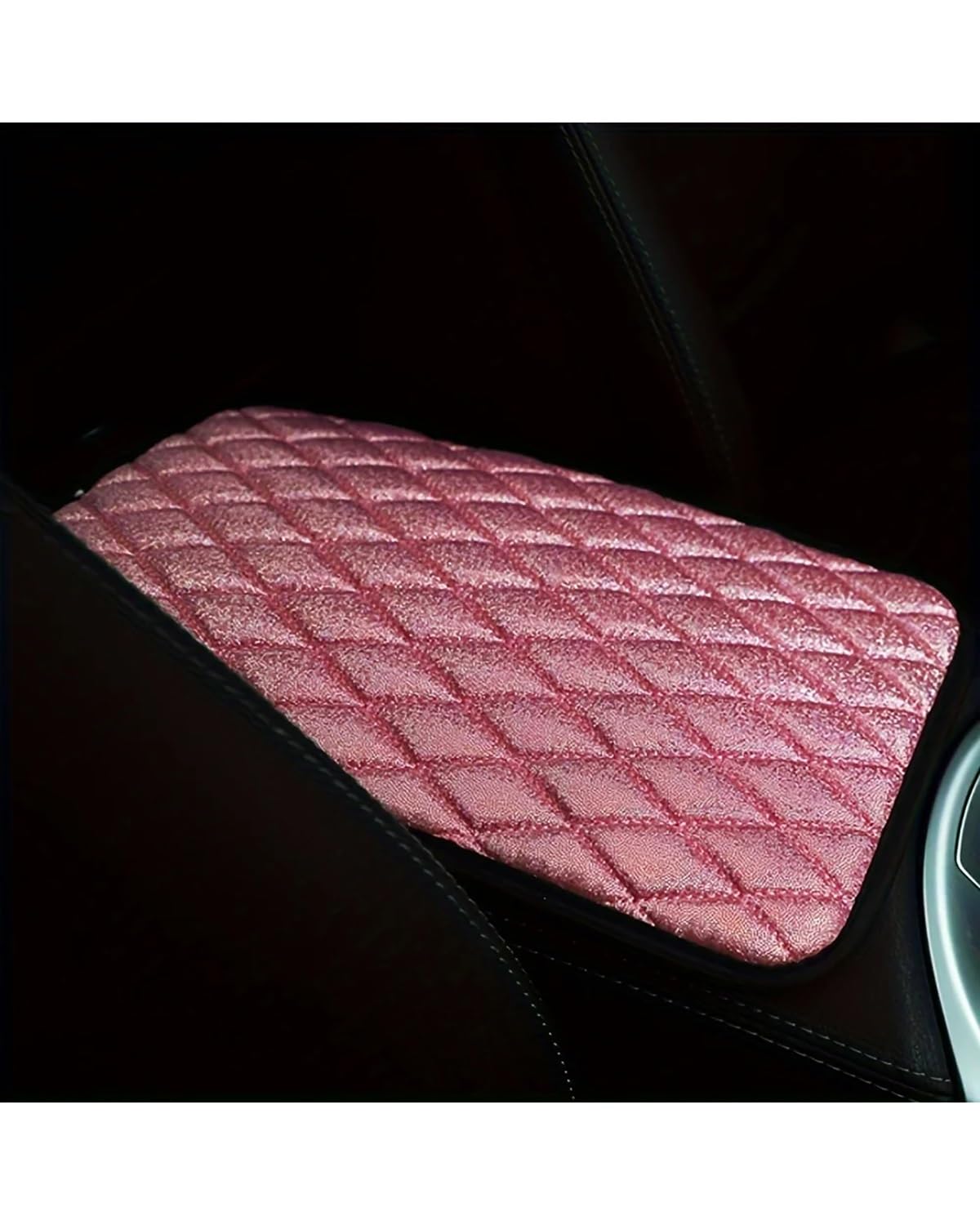 Voiture Accoudoirs Boîte Auto Center Armlehne Kissen Matte Pad Abdeckung Konsole Box Schutz Voiture Console Centrale Boîte(Pink) von CDPQFER