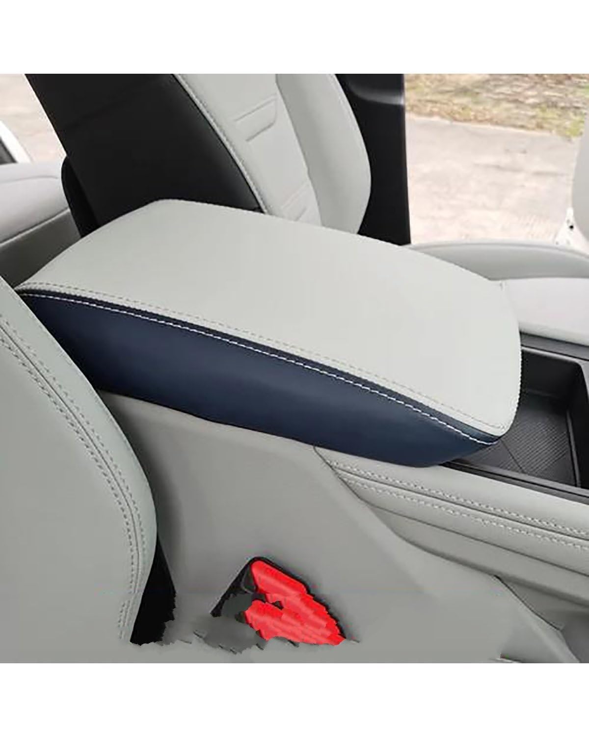 Voiture Accoudoirs Boîte Für Ford Equator Sport Zentrale Steuerung Armlehne Box Leder Fall Schutzhülle Voiture Console Centrale Boîte(02) von CDPQFER