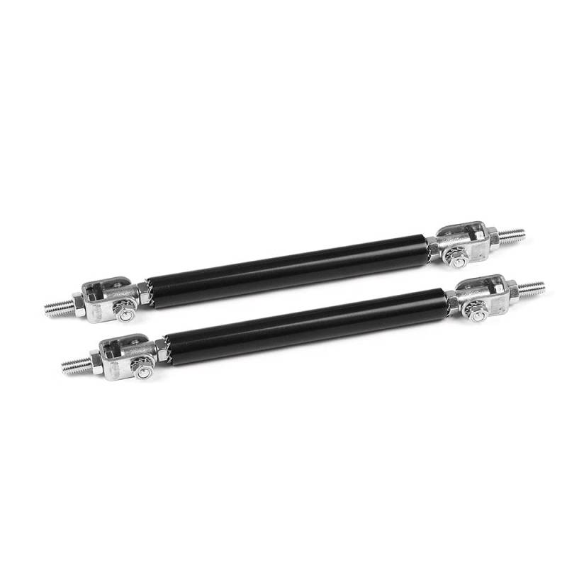 Splitter Strut Rods Edelstahl-Bumper-Lippe-Einstellung vorderer Streben-Splitter-Rod-Krawatte-Trägerstangen 100mm 150mm 200mm (Color : 100MM BLACK) von CEFPOD