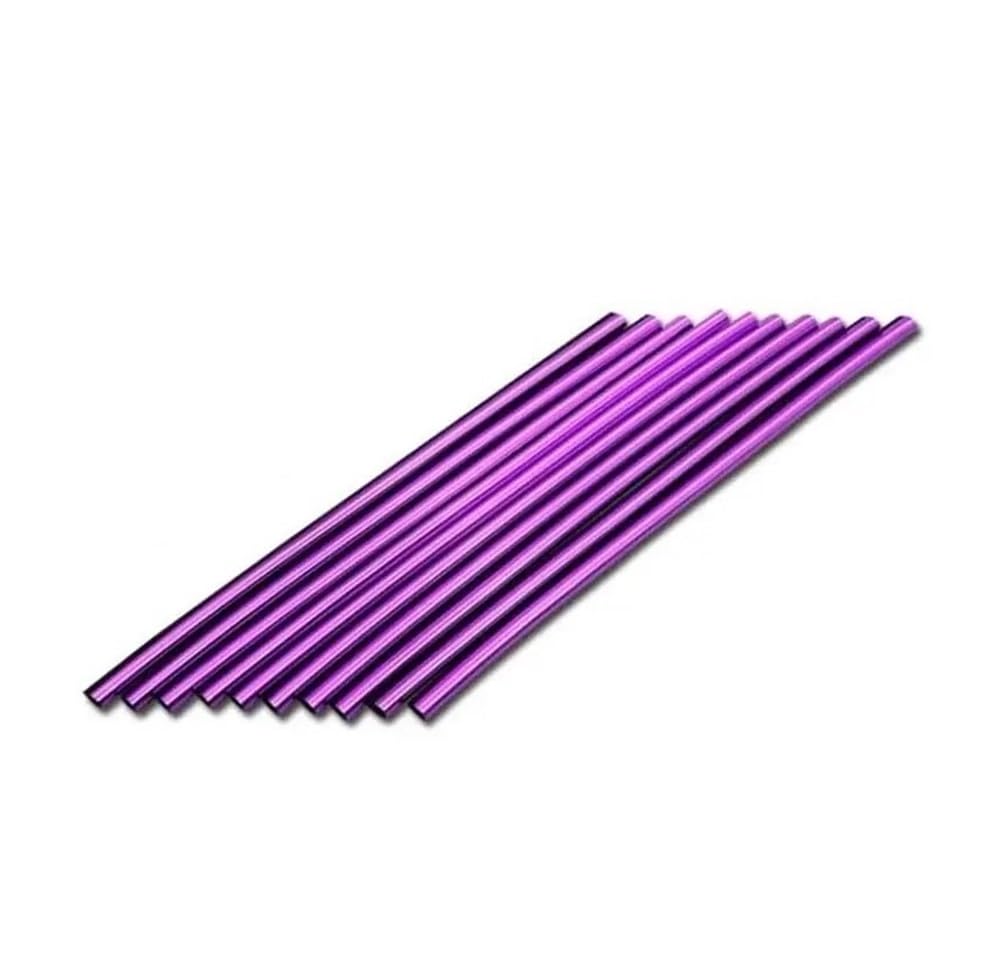 Auto Innenraum Formen Zierleiste 10 Stück 20 Cm Auto-Klimaanlagen-Entlüftungsauslass-Zierstreifen U-Form Chrom PVC Bunt Glänzend Für Autodekoration(PURPLE) von CEHAKDLRI