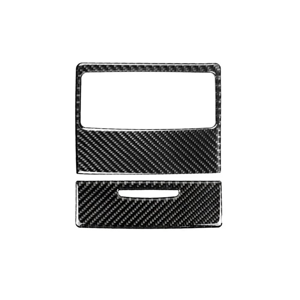 Auto Innenraum Formen Zierleiste 2PCS Auto Carbon Fiber Hinten Klimaanlage Outlet Panel Rahmen Abdeckung Trim Aufkleber Für 3 Serie E90 E92 E93 2005 2006 2007 2008-2012(Style A) von CEHAKDLRI