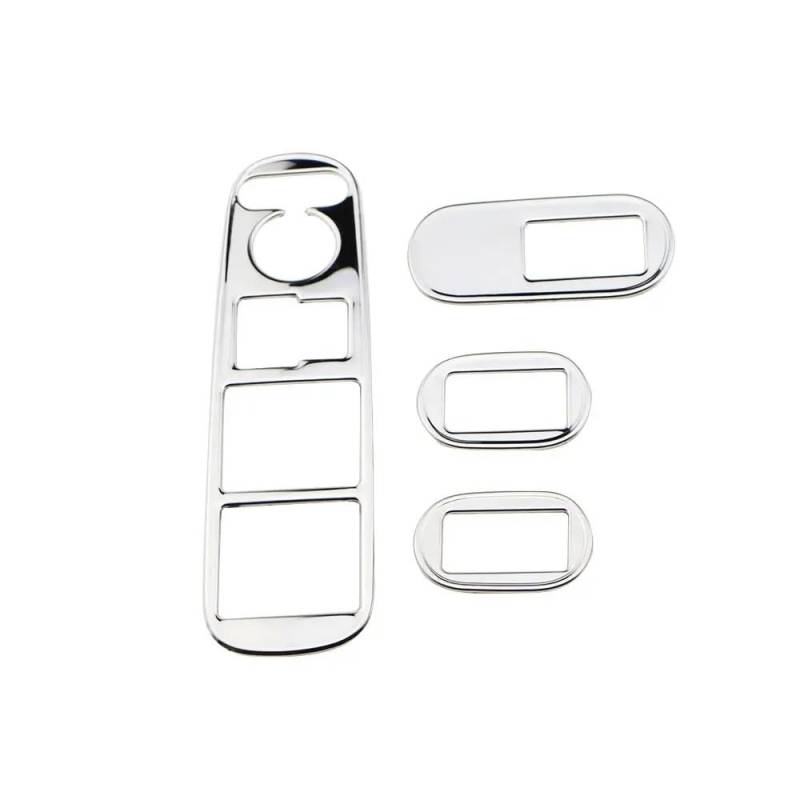 Auto Innenraum Formen Zierleiste 4Pcs Auto Fensterheber Taste Panel Aufkleber Für Für HRV Für HR-V Für Vezel 2014-2020 Innen Zubehör(Stainless steel) von CEHAKDLRI