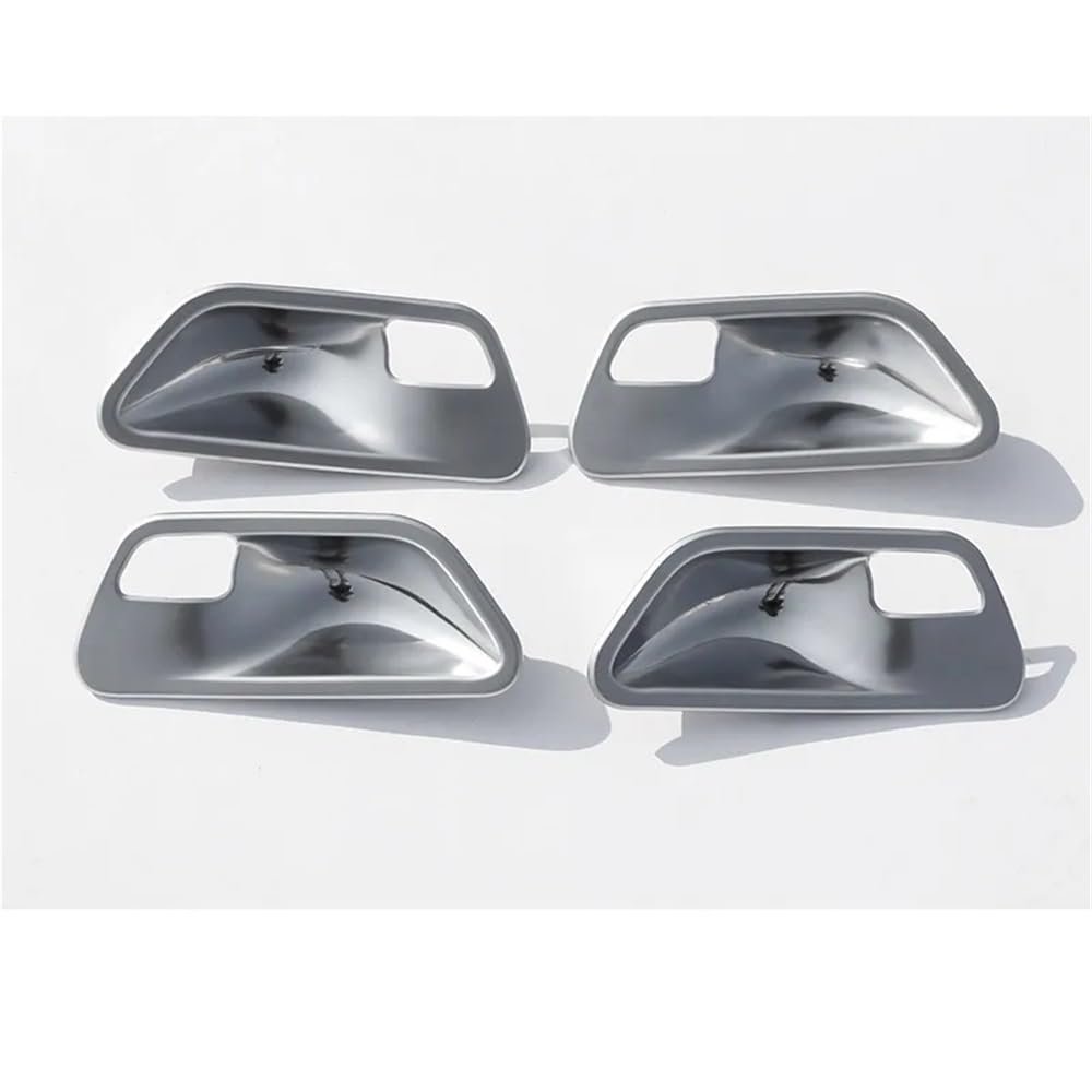 Auto Innenraum Formen Zierleiste Auto ABS Plasti Innen Tür Griff Schüssel Abdeckung Trim Für 3 4 Serie F30 F32 F35 2013-2018(4pcs Silver) von CEHAKDLRI