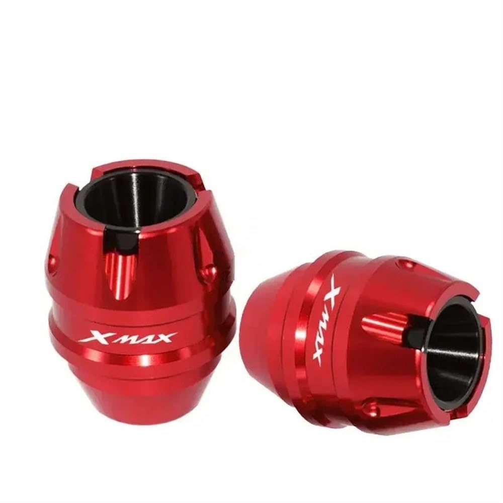 CEHAKDLRI Motorrad Absturzschutz Für Y&AMAHA XMAX300 Gabel Rad Herbst Schalldämpfer Rohr Rahmen Schutz Rahmen Slider Anti Crash Protector(Red) von CEHAKDLRI