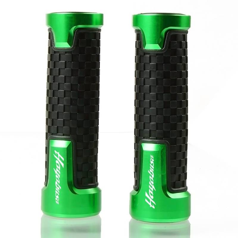 Motorrad 7/8" 22mm Lenkergriffe 7/22mm Griff Bar Universal Motorrad Lenker Hand Bar Griffe Für Suzuki Hayabusa 2005 2006 2007 2008 2009 2010-2016 2018 2019(Green1) von CEHAKDLRI