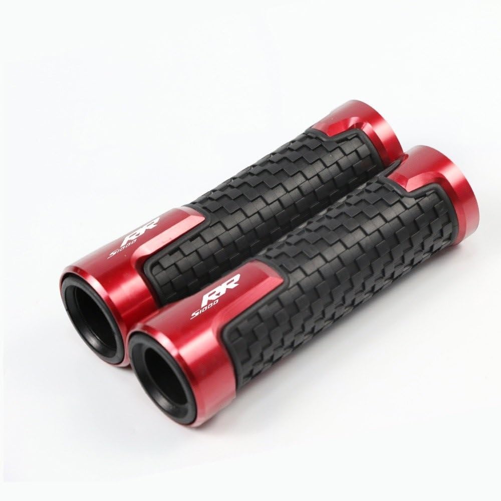 Motorrad 7/8" 22mm Lenkergriffe Für S1000RR S1000 RR S 1000 RR Motorrad Zubehör 7/8'' 22MM Gummi Hand End Grip Bar Lenker Griffe Griff Bar(Red5) von CEHAKDLRI