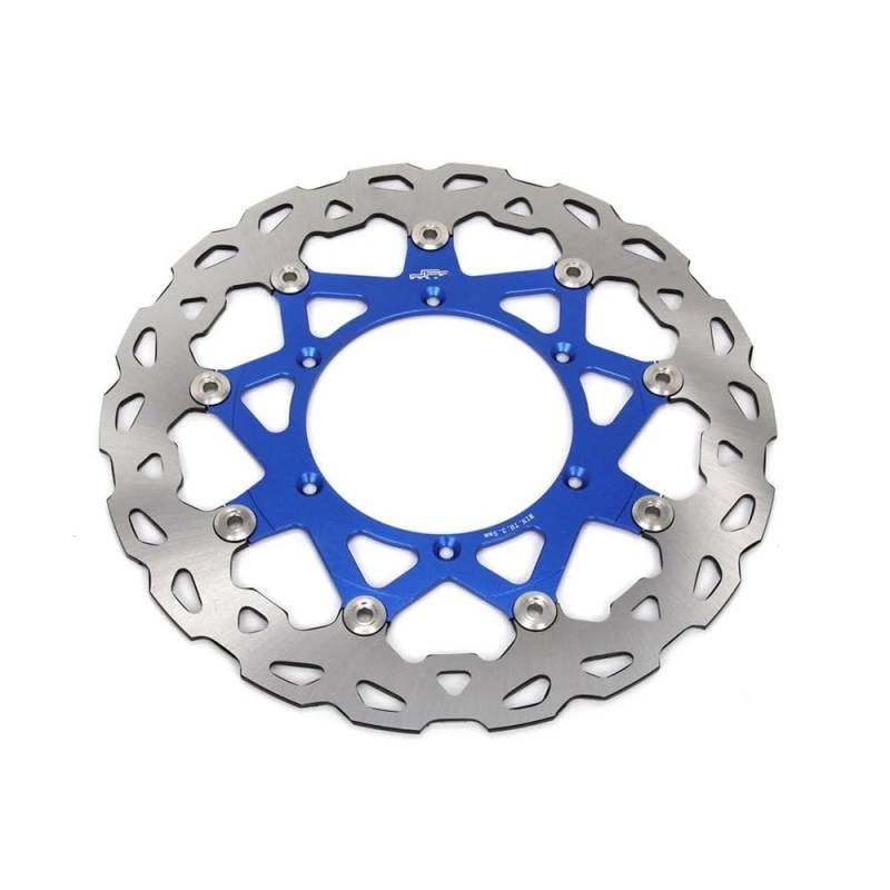 Motorrad-Bremsscheiben Motorrad 320 MM Schwimmende Bremsscheiben Für YZ250F 2007-2015 Für YZ450F 2008-2015 Rotor Mit Halterung(Brake disc blue) von CEHAKDLRI