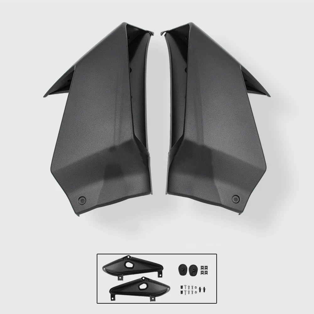 Verkleidungs Winglets Seitenabdeckung Winglets Rahmen Gugel Verkleidung Aerodynamischer Flügel Für H&ONDA CBR 650R 2019 2020 2021 2022 2023(Matte Black) von CEHAKDLRI