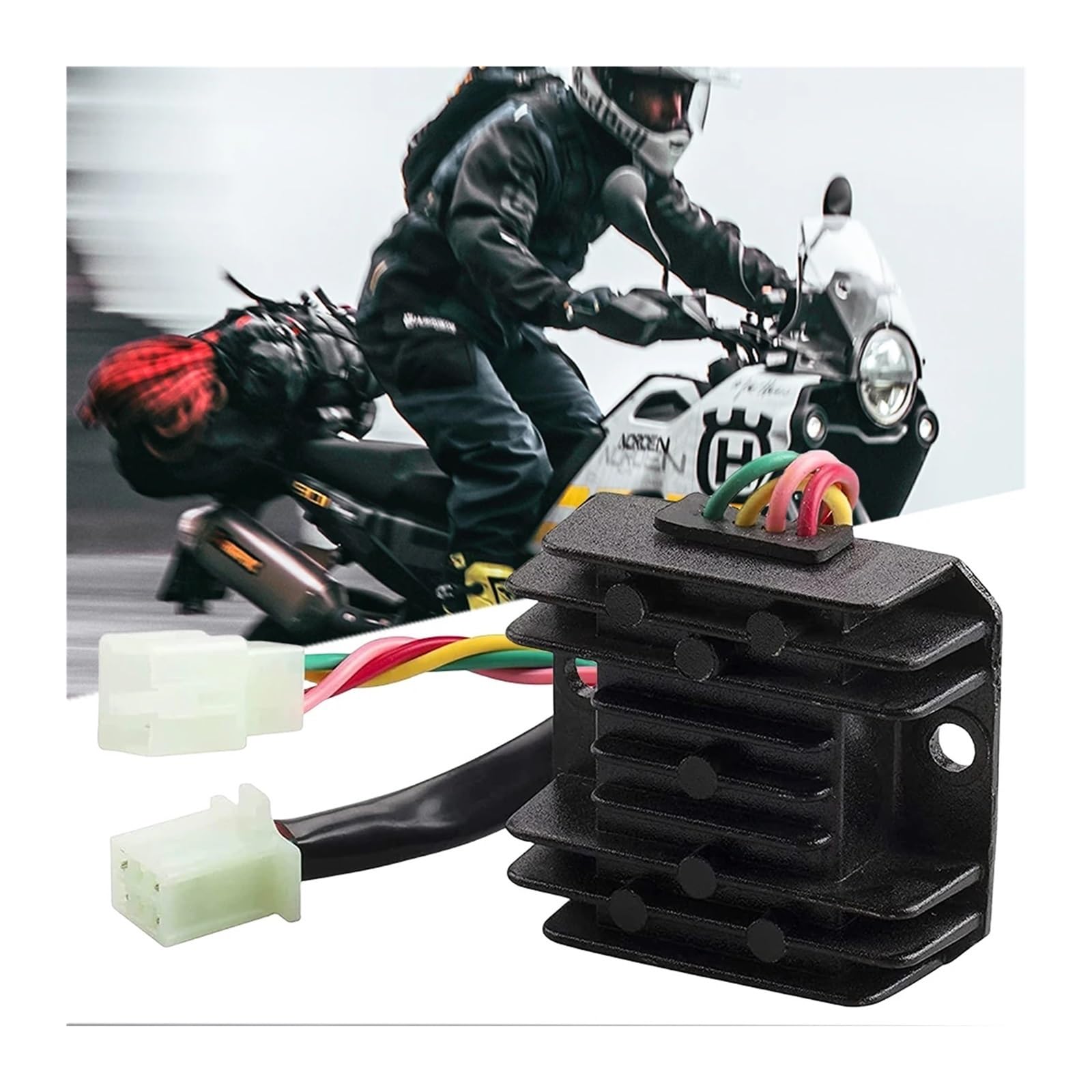 4 Drähte Spannungsregler Gleichrichter Universal Spannungsregler Motorrad Spannungsregler Gleichrichter für ATV GY6 CG125-250CC Motorrad Regler Controller Gleichrichter von CEIKOPQS