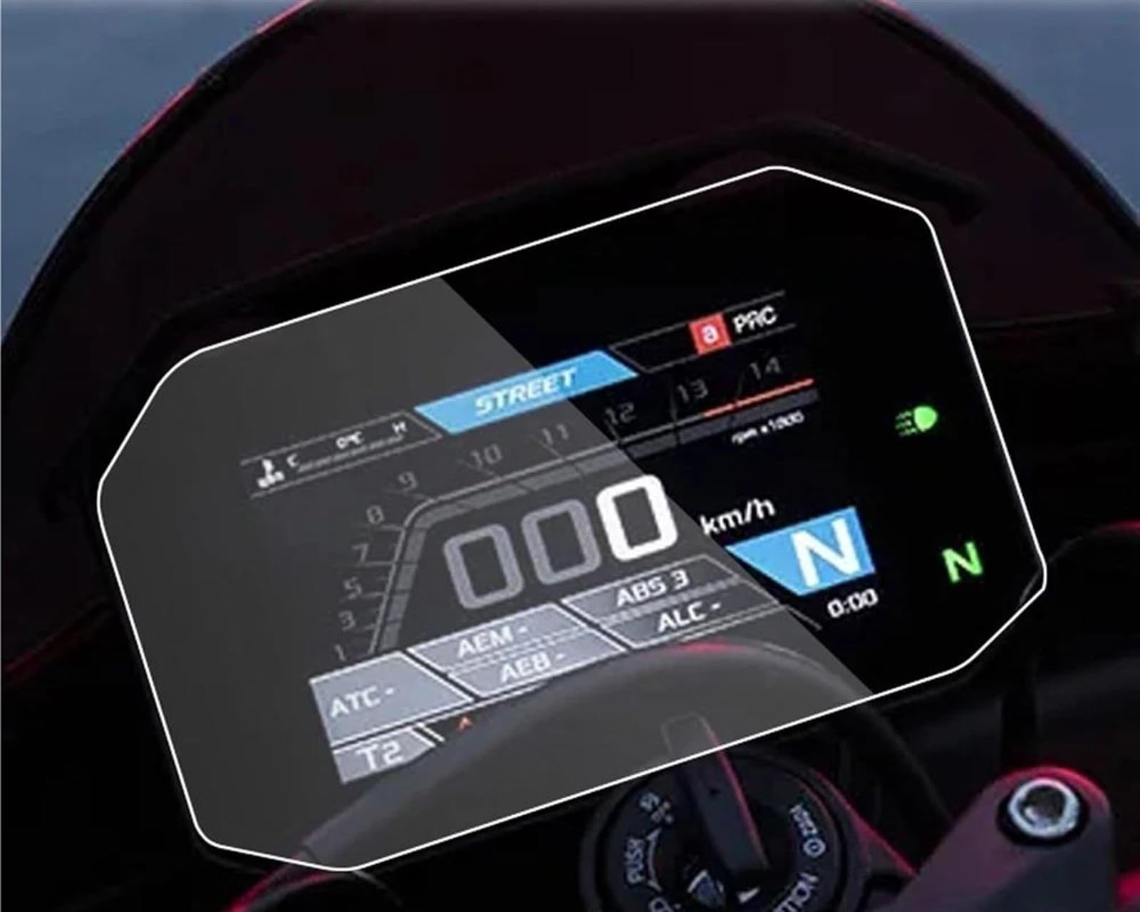 CEIKOPQS Motorrad Cluster Kratzschutzfolie Für Aprilia Für RSV4 Für Tuono V4 Für Paprc 2021 Motorrad Zubehör Scratch Cluster Screen Dashboard Schutz Instrument Film(X1) von CEIKOPQS